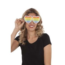 My Other Me Gafas Gay Arco Iris Talla Única para Adulto, Diseño Multicolor con Montura y Lentes de PVC