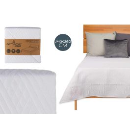 Colcha Reversible Giftdecor 240x260 cm - Blanco, 100% Poliéster, Tacto Suave (6 Unidades)