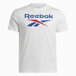 Camiseta de Manga Corta Hombre Reebok Identity Big Stacked Logo Blanco Precio: 24.1395. SKU: B1DM88WDSP