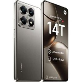 Smartphone Xiaomi 14T Pro 12GB/ 256GB/ 6.67"/ 5G/ Gris Titanio Smartphone Xiaomi 14T Pro 12GB/ 256GB/ 6.67"/ 5G/ Gris Titanio