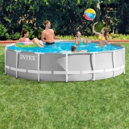 Piscina Desmontable Intex Prism Frame 14.614 l Gris 457 x 107 cm Piscina Desmontable Intex Prism Frame 14.614 l Gris 457 x 107 cm