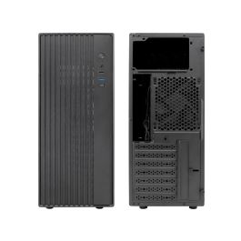 Coolbox Caja PC ATX A850 Negra Torre Sobria y Robusta con Buen Flujo de Aire y Conectividad USB-C