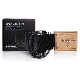 Noctua NH-D15S CHROMAX.BLACK Refrigerador CPU, Dual Tower, 6 Heatpipes, 1x NF-A15 140mm PWM Fan, LGA1851, LGA1700, LGA1200, LGA1151, AM5, AM4