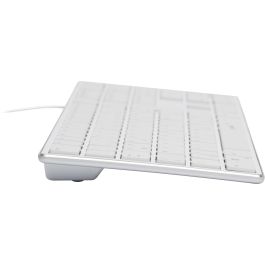 Speedlink SL-640010 Teclado RIVA Slim Metal Scissor Alámbrico USB, switch tijera, QWERTZ alemán, color blanco