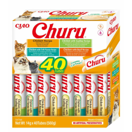 Churu Cat Variedades De Pollo 40x14 gr Precio: 16.9500001. SKU: B1G6BJ9KRL