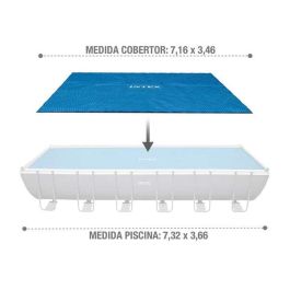 Intex Cobertor Solar para Piscina Frame Rectangular 732x366cm