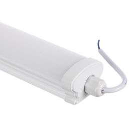 HO-FSB-45-CW Equipo Estanco LED 45W 6049 Lm IP65 IK08 Alta Eficiencia 130 Lm/W con Difusor Opal, ideal para sustitución de fluorescentes.