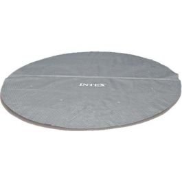 Intex Cubierta de Burbujas Reforzada Redonda Ø 4,57 m 270 micras para Piscinas Tubulares o Autoportantes Gris Calentamiento Solar