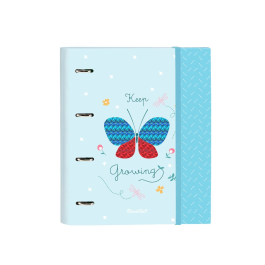 Carpeta de anillas BlackFit8 Mariposa A4 Azul claro (27 x 32 x 3.5 cm) Precio: 7.79000057. SKU: S4306908