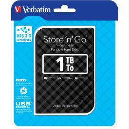 Verbatim Store 'N' Go 1TB HDD 2.5" USB 3.0 Disco Duro Externo Negro