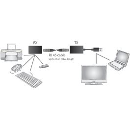 Digitus Extensor USB 1.1 a CAT5/5e/6 hasta 45m