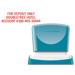 X'stamper Sello Personalizable Q-11 Color Rojo, Rectangular 16x48 mm, Sellos Preentintados Resistentes al Agua, Más de 6000 Impresiones Precio: 9.68999944. SKU: B1JPKXNC25