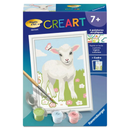 Ravensburger CreArt Kids - Pintar por números Oveja, Kit de pintura por números 8x12cm, a partir de 7 años, 12023215 Precio: 36.3968. SKU: B18FARGH8A