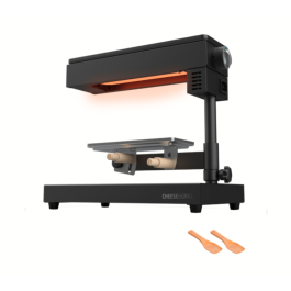 Cecotec 6000 Cheese&Grill Raclette con Grill 600 W Negra. Parrilla antiadherente, termostato regulable y acero inoxidable. Incluye 2 espátulas. Precio: 46.95000013. SKU: B1B6XFQ3LG