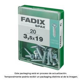 Fadix 10921850 Tornillo Rosca Chapa CP Cinc Plano Acero 3,5x19mm Caja 20 Unidades Precio: 2.50000036. SKU: S7913625