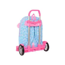 Mochila Escolar con Ruedas Vicky Martín Berrocal Paraíso Azul Rosa 30 x 46 x 14 cm