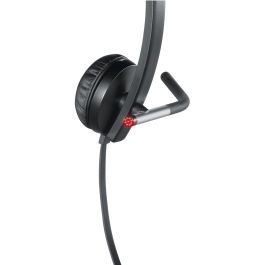Logitech Auriculares con Micrófono H650E, Cancelación de Ruido, Compatibles con Skype, USB