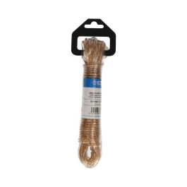 Edm Cable acero plastificado oro 3,8 mm x 10 m para tendederos, cercados e industria