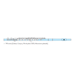 Flauta Pearl Elegante 795Rbe