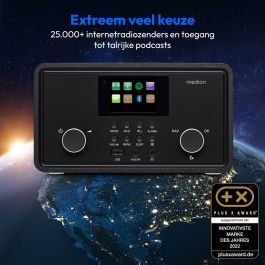 Medion MED4061275197945 Radio por Internet DAB Bluetooth 2 x 10 W RMS Negro