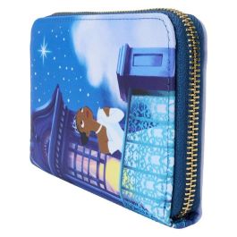 Loungefly Cartera Disney Tiana y El Sapo 15th Anniversary Piel Vegana con Cremallera y Detalles Brillantes
