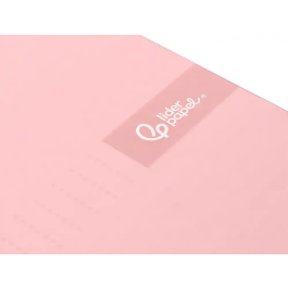 Liderpapel Cuaderno Espiral A4 Crafty Tapa Forrada 80 Hojas 90gr Cuadro 4 mm con Margen Color Rosa