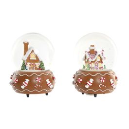 DKD Home Decor Bola Musical Navidad Fantasia Multicolor de Resina y Cristal 10x14x10 cm Surtida (4 Unidades) Precio: 56.89000009. SKU: B159NPV978