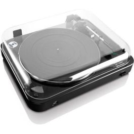 Lenco LBT-120 Tocadiscos Tracción por Correa Semiautomático Bluetooth Negro - Reproducción 33/45 RPM USB