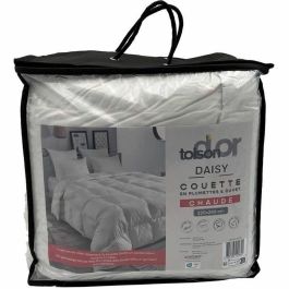 TOISON D'OR - Cálido edredón Daisy (300g/m²) - 220x240cm - Plumas y plumón - 2 personas - Blanco