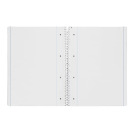 Liderpapel Cuaderno Espiral A4 Micro Serie Azul Tapa Blanda 80 Hojas Liso con Margen 4 Taladros Azul 80gr