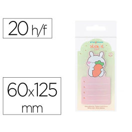 Imaginovo Bloc Notas Adhesivas Bunny con Soporte 20 Hojas Naranja 60x125 mm Precio: 1.0043. SKU: B1354GVTCN