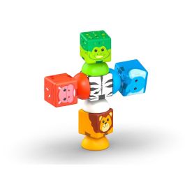 Geomag GEO0871772003052 Bloques Magnéticos Safari - 10 Piezas - Plástico Reciclado - Educativo - A partir de 12 Meses
