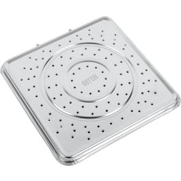 Quttin Tostador de Pan de Acero con Mango Plegable Medidas 20x20x1.2 cm