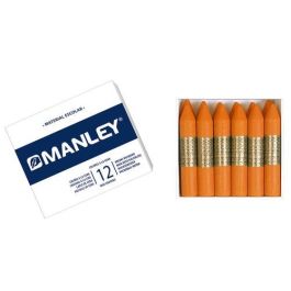 Manley Estuche de 12 ceras de 60 mm en color naranja Precio: 2.50000036. SKU: B1D3HDMRJ5