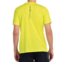 Camiseta de Manga Corta Hombre Bullpadel Beque Amarillo Pádel