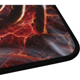 Genesis Carbon 500 Maxi Lava G2 Alfombrilla de Ratón para Juegos y Teclado, Superficie Speed, 900x450mm, Antideslizante, Resistente al Agua, Multicolor