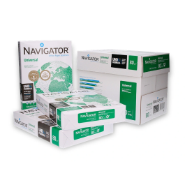 Navigator Papel Din A4 80 Gramos Paquete 500 Hojas | 100% Libre de Atascos, Calidad UHD, Blanco, Certificado Ecolabel y FSC