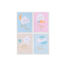 DKD Home Decor Cuadro Lienzo PS Azul Rosa Verde Beige Stars 1.8 x 40 x 30 cm (12 Unidades) Precio: 63.9500004. SKU: B158EFC7AN