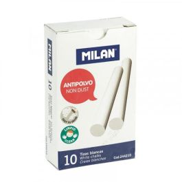 Milan Tizas Carbonato de Calcio Redondas Blancas Anti-polvo Caja 10 Unidades 244210 Precio: 6.50000021. SKU: B1AJMF3D5K