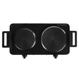 Orbegozo PE2855 Placa Eléctrica Doble 2500W con 2 Placas 155mm y 185mm, 2 Termostatos, Asas Plegables y Protección Sobrecalentamiento Orbegozo PE2855 Placa Eléctrica Doble 2500W con 2 Placas 155mm y 185mm, 2 Termostatos, Asas Plegables y Protección Sobrecalentamiento