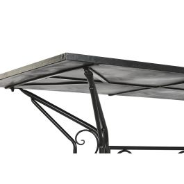 DKD Home Decor Mesa Comedor Terraza Y Jardin Stones Multicolor Negro 70x75.5x140 cm