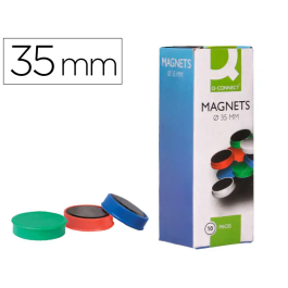 Q-connect Imanes para Pizarras Magnéticas 35 mm Colores Surtidos Caja de 10 Unidades Precio: 4.49999968. SKU: B1BMEBZFVJ