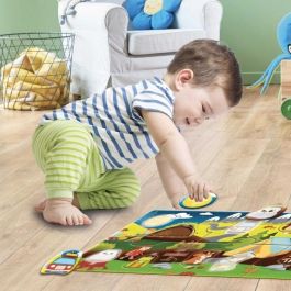 Lisciani Giochi LIS8008324105373 Puzzle Panorámico Carotina Baby El Bosque - Desarrollo Lógica y Motricidad Fina