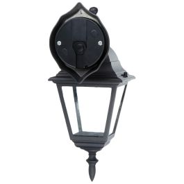 Brilliant Aplique empotrable de exterior Newport E27 1x60W IP23 Negro - Metal y Cristal