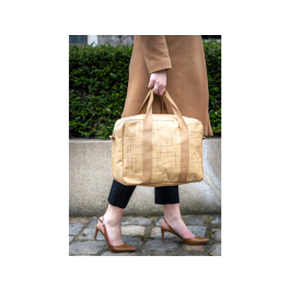 Exacompta Maletín Eterneco para Portátil 15" Imitación Cuero Vegetal Marrón 40x29x13 cm