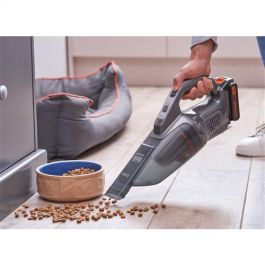Black+Decker Aspirador de Mano con Batería Externa 18V 1.5Ah Litio, Depósito 500ml, Filtro Lavable, Boquilla Estrecha Incluida