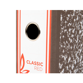 Liderpapel Archivador de Palanca Classic Cuarto Gris Lomo 80mm Cartón Entrecolado Compresor Metálico