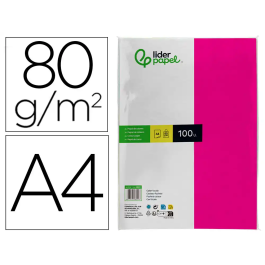 Liderpapel Papel Color A4 80gr Fucsia Paquete de 100 Hojas Precio: 4.49999968. SKU: B13SA3WQYV