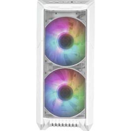 Cooler Master HAF 500 Caja PC Midi Tower Blanco ARGB Cristal Templado (H500-WGNN-S00) - Compatible E-ATX, 2x Ventiladores 200mm, RGB