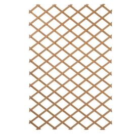 Nature Enrejado Extensible de Jardín para Plantas Trepadoras, Madera Natural 100x200 cm, Lamas 18x6mm, Marrón
